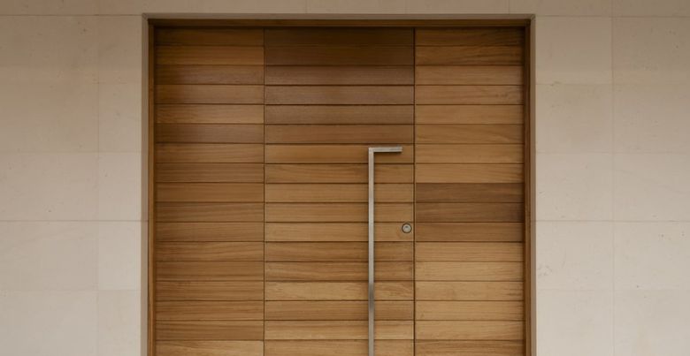 moderne houten deur